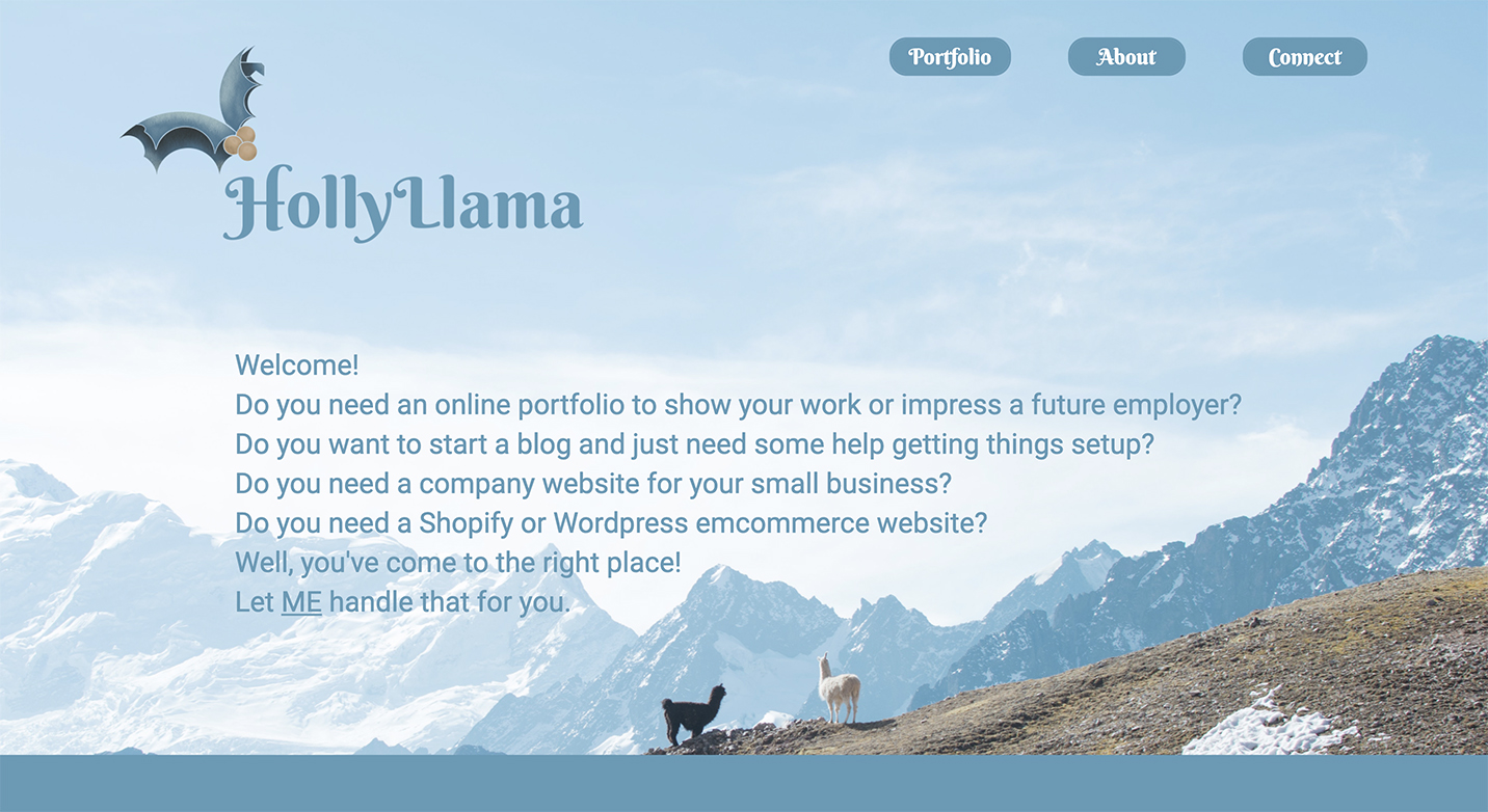 HollyLlama Main Website